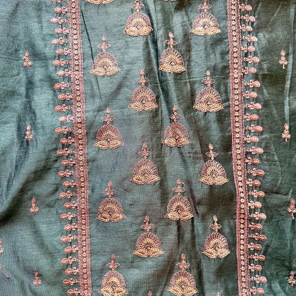 Green Ethnic Tunic Kurti Dress with Embroidered Detail Approx Size M - Picture 4 of 8